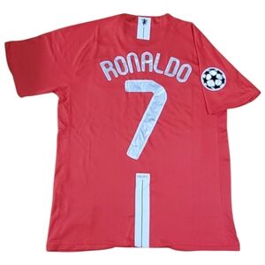 Manchester United Cristiano Ronaldo Soccer Home Champions League Jersey